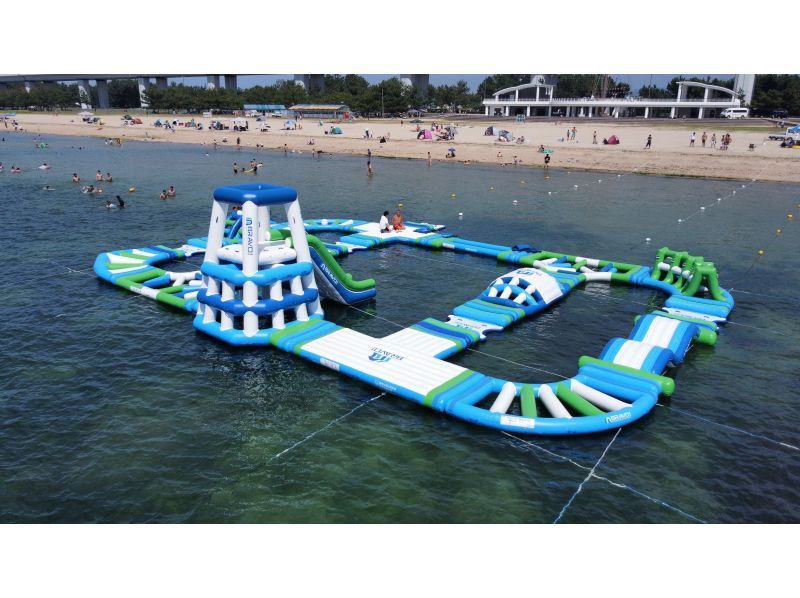 [Kaizuka, Osaka Prefecture] A huge marine athletics facility has appeared at Nishikinohama Beach! "Nishiki no Hama Water Park"の紹介画像