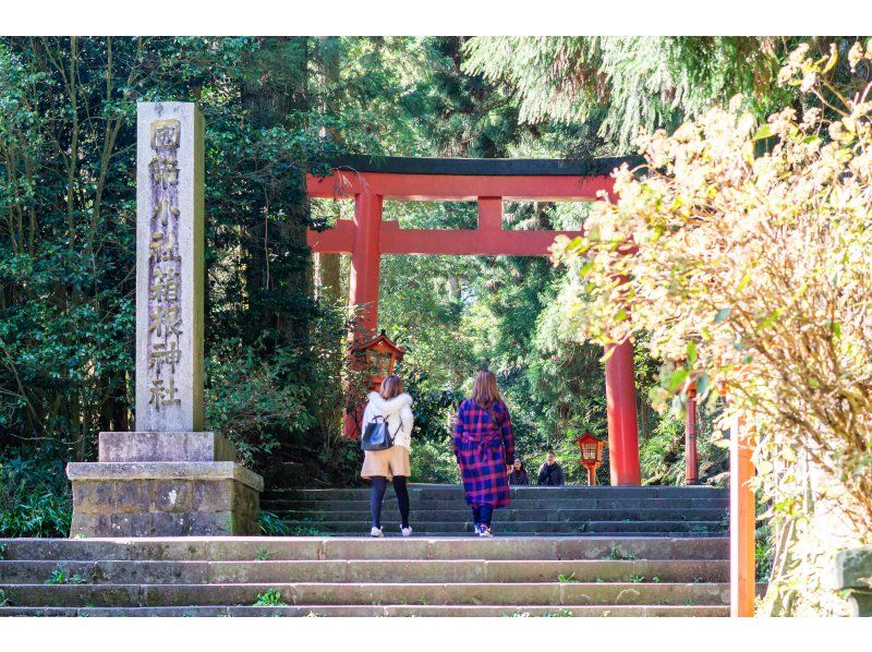 箱根神社 & 芦ノ湖海上鳥居 & 箱根海賊船 & 大涌谷 & 山中湖富士 箱根日帰りツアー（東京発）