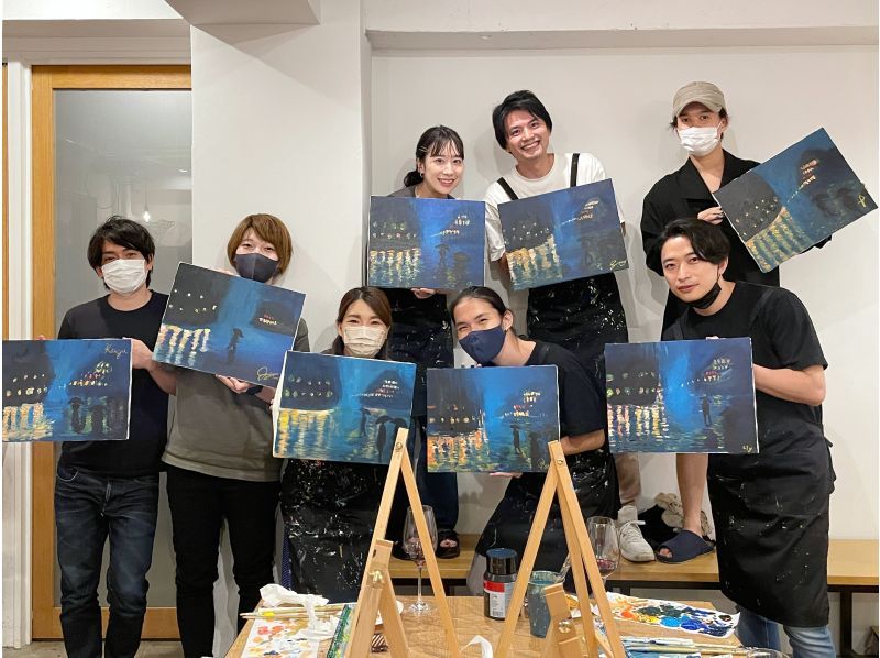 [Tokyo, Nihonbashi] A foolproof art experience - "Wine pairing" with paintings and "Empty-handed luxury" Beginners, singles and children welcome!の紹介画像