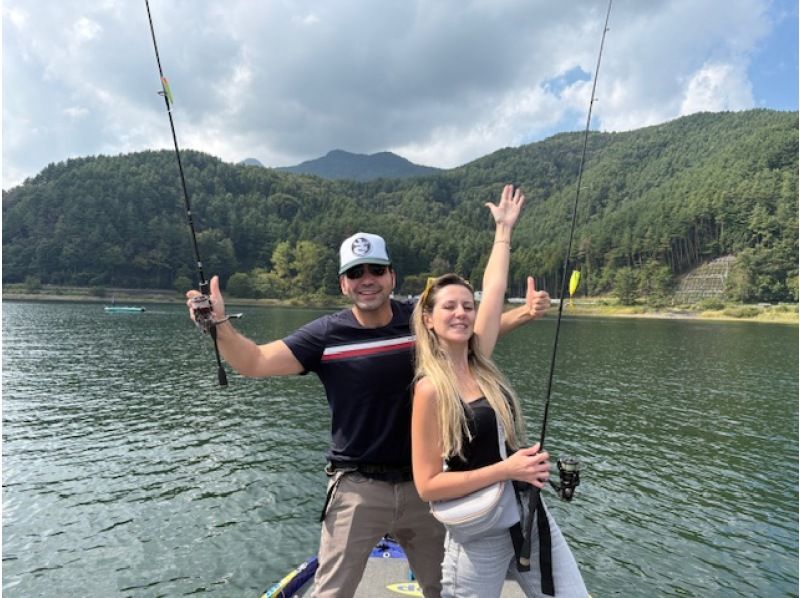[Yamanashi, Lake Kawaguchi] Fishing & Cruise Experience Plan - Enjoy a full-fledged fishing boat ride while looking at Mt. Fuji! Empty-handed OK!の紹介画像