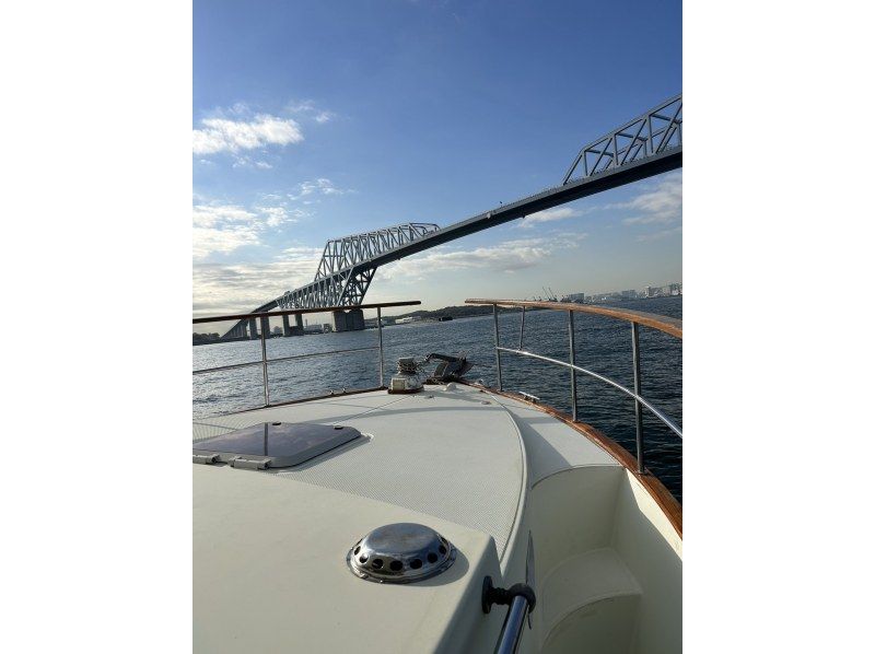 [Tokyo, Odaiba/Toyosu] Tokyo Bay Private Cruise 120 minutes Plan C (Yumenoshima → Gate Bridge → Odaiba Seaside Park → Rainbow Bridge → Around the Park Course)の紹介画像