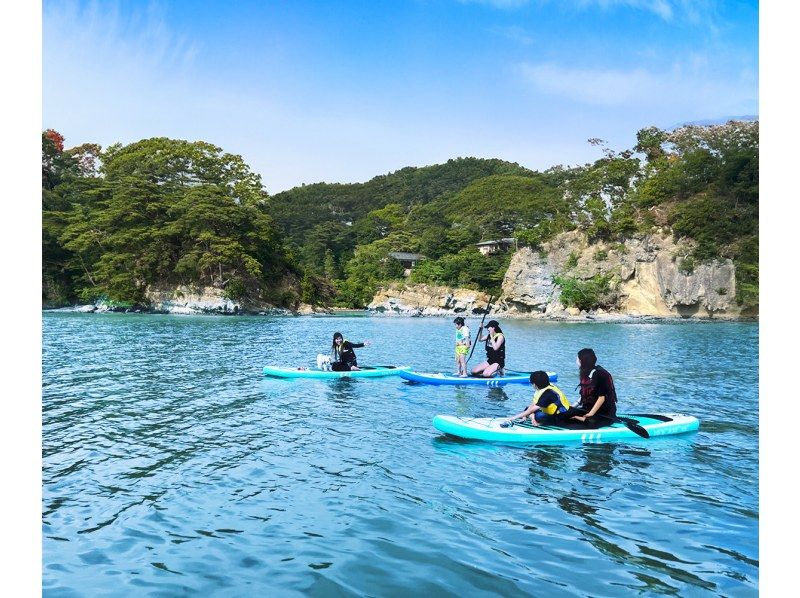 【絶景松島・馬の背】徒歩10秒で憧れのSUP体験！駅徒歩7分！無料温水シャワー・更衣室完備！女性、カップル、ファミリー、未経験者大歓迎！の紹介画像