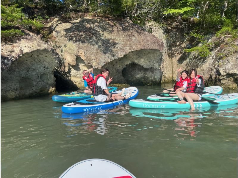 【絶景松島・馬の背】徒歩10秒で憧れのSUP体験！駅徒歩7分！無料温水シャワー・更衣室完備！女性、カップル、ファミリー、未経験者大歓迎！の紹介画像