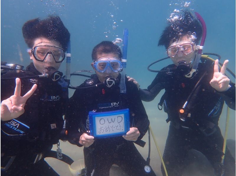 PADI【福井／和歌山】大阪から無料送迎　OWDライセンス取得を目指そう!  初心者・女性・シルバー歓迎 の紹介画像