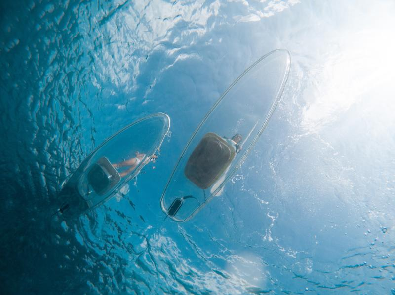 [Okinawa, Miyakojima] Sunset Clear SUP or Clear Kayak Tour / Searching for Sea Turtles