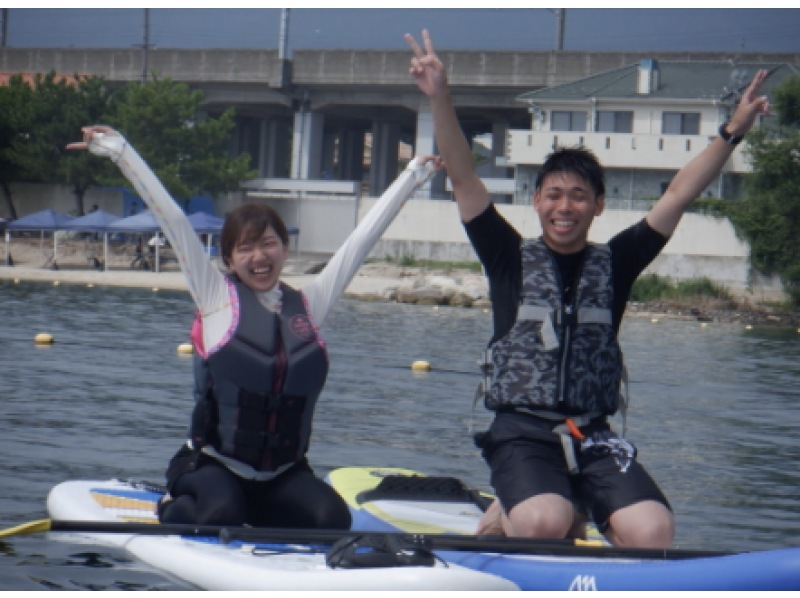 [Shiga / Omi-Maiko] For experienced people! Lake Biwa SUP rental 150 minutes (AM course)の紹介画像