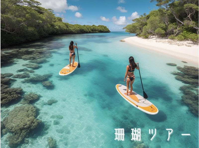 【宮古島/SUP】宮古島の美しい海でSUP体験♪Insta360＆ドローン撮影可◎の紹介画像