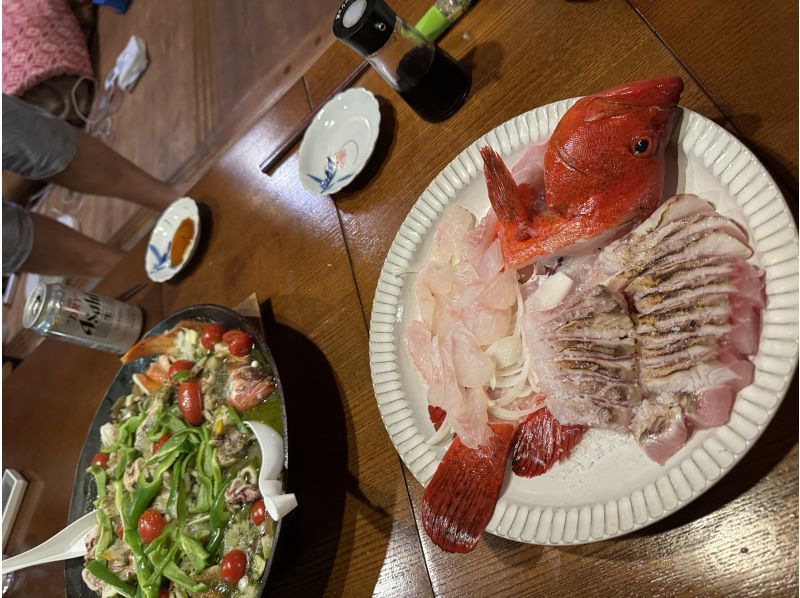 高知離島半日ツアー×２日プラン、一泊二食付き（アクティビティはスキンダイビング、魚突き、ジギング、タイラバなどから自由にお選びできます。）の紹介画像