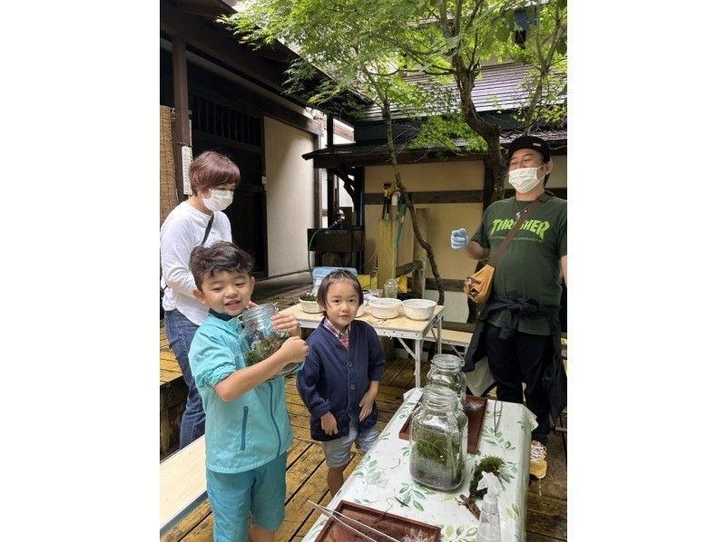 [Lake Shirakaba] Family Plan 90-minute plan Parent-child moss workshop moss terrarium experience Rainy day activityの紹介画像