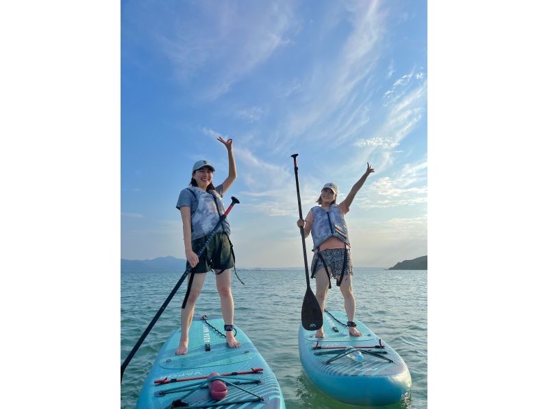 大人小孩都可以享受的活动☆【福冈/糸岛】{SUP体验之旅}在平静的海面上感受海风，体验SUP！ GoPro 照片赠品★の紹介画像