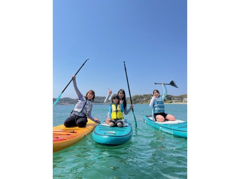 大人小孩都可以享受的活动☆【福冈/糸岛】{SUP体验之旅}在平静的海面上感受海风，体验SUP！ GoPro 照片赠品★の紹介画像