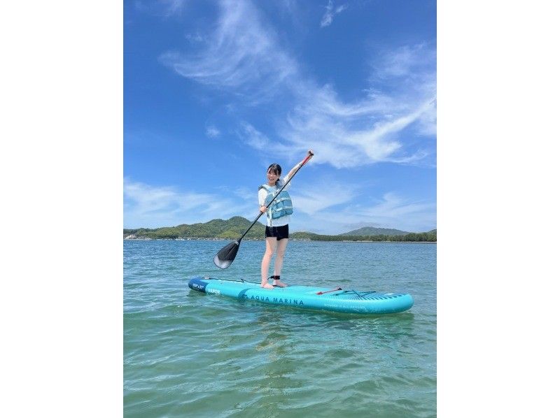 大人小孩都可以享受的活动☆【福冈/糸岛】{SUP体验之旅}在平静的海面上感受海风，体验SUP！ GoPro 照片赠品★の紹介画像