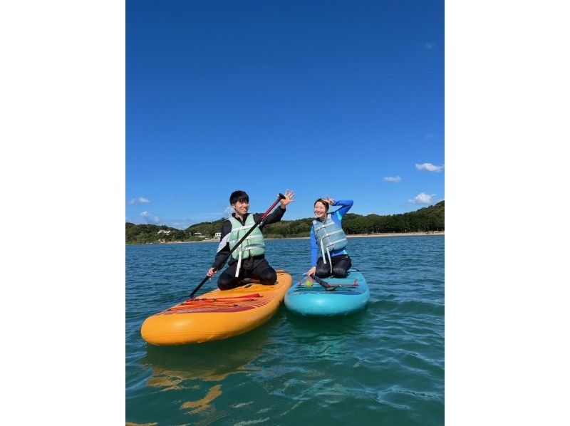 大人小孩都可以享受的活动☆【福冈/糸岛】{SUP体验之旅}在平静的海面上感受海风，体验SUP！ GoPro 照片赠品★の紹介画像