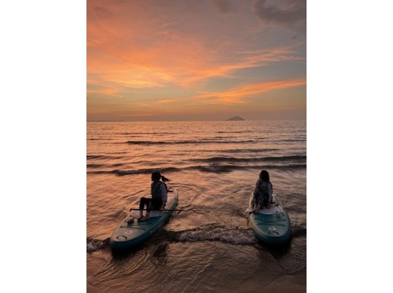 2025年3月〜開催☆【福岡・糸島】《大人気サンセットSUP》夕陽が沈む瞬間を海の上で鑑賞！Gopro撮影写真プレゼント★の紹介画像