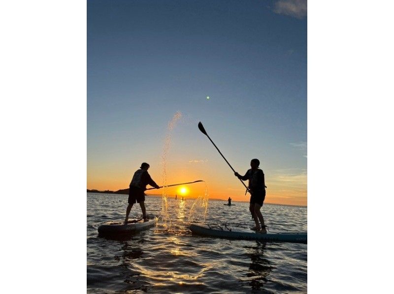 Starting March 2025☆ [Fukuoka/Itoshima] {Popular Sunset SUP} Watch the moment the sun sets on the ocean! Get a GoPro photo as a gift★の紹介画像