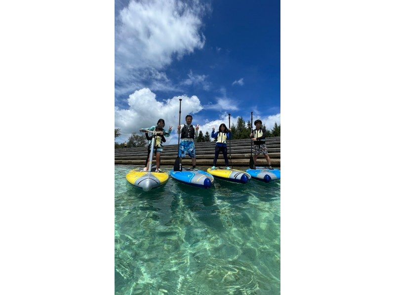 [Okinawa / Kouri Island / SUP] Experience with a secure charter for each group! Experience a new sensation sap! Paddle sap rental 60 minutes ♪の紹介画像