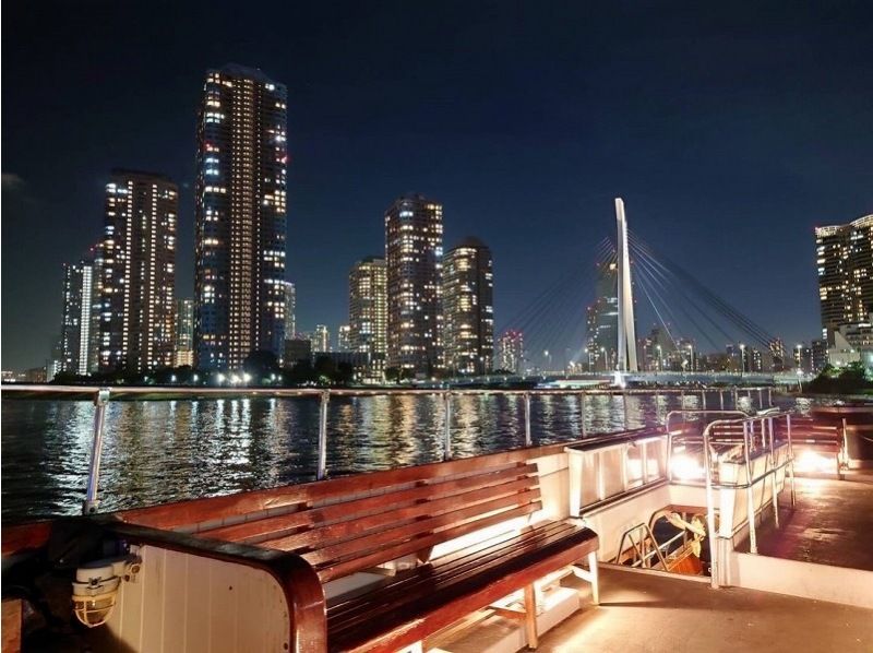 [Ryogoku, Tokyo] Enjoy the charm of Tokyo from the water! <Departing from near Ryogoku Station> Tokyo night view x live music mini cruise ~ A night of music on the waterside ~の紹介画像