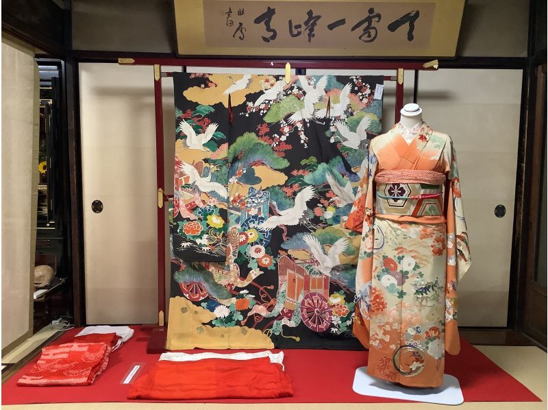 [京都/西陣]擁有140年歷史的聯排別墅之旅、和服和茶道體驗の紹介画像