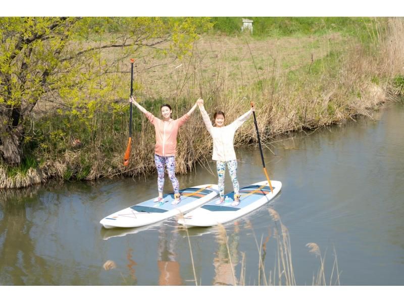 【滋賀・近江八幡】☆琵琶湖八景☆の一つ安土八幡の水郷SUPめぐり　水郷SUPクルーズ！!迷路のようなワクワク感が最高！!　1時間コースの紹介画像