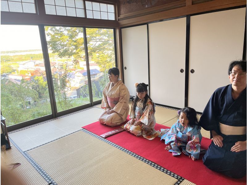 [Akita, Noshiro] "Enjoy the scenery of the UNESCO World Heritage Site Shirakami-Sanchi" at the temple Ryusenji Temple with kimono rental and authentic matcha tea ceremonyの紹介画像