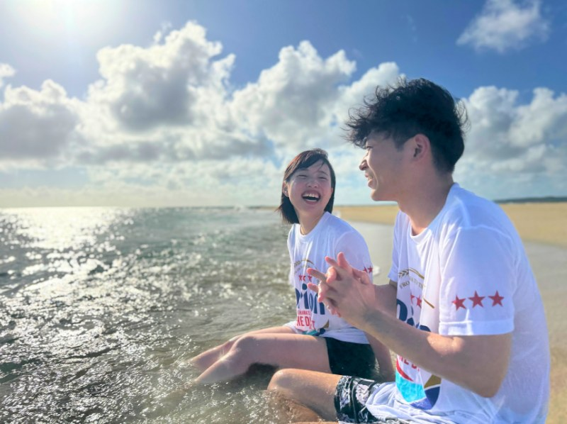 【沖縄・宮古島】幻の島ユニの浜上陸 1組貸切 クリアSUP/クリアカヤック｜ドローン撮影＆返金保証の紹介画像