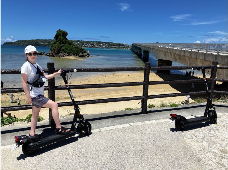 [Okinawa, Nago] Public roads OK ☆ One-day (8 hours) island tour plan on an electric scooter (kickboard) ☆ No license required if you are 16 years old or older ♪の紹介画像