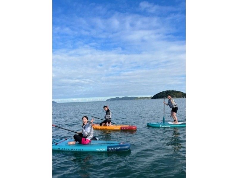 The latest trend in morning activities☆ [Fukuoka/Itoshima] Morning SUP Tour - Enjoy the great outdoors of Itoshima on a SUP while bathing in the morning sun! Get a free GoPro photo★の紹介画像