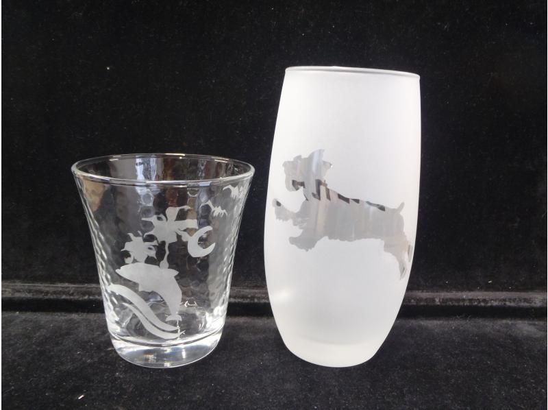 【熱海サンドブラスト体験】グラス代込！その場で完成♪ブラストマシーンも体験♪世界にたった１つオリジナルグラス★小さなお子様でもＯＫ！の紹介画像