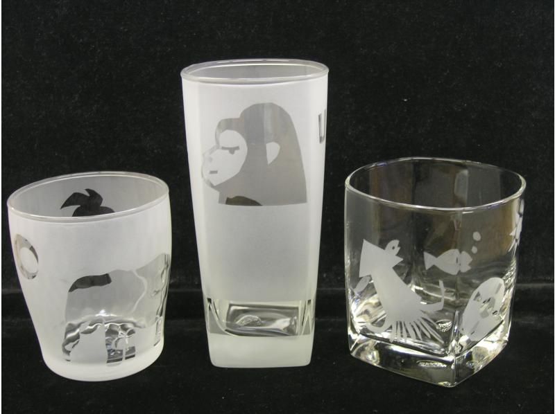 【熱海サンドブラスト体験】グラス代込！その場で完成♪ブラストマシーンも体験♪世界にたった１つオリジナルグラス★小さなお子様でもＯＫ！の紹介画像