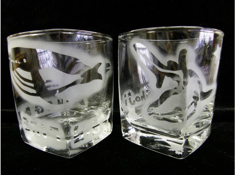 【静岡・熱海 サンドブラスト体験】グラス代込！ブラストマシーンも体験♪その場で完成♪世界にたった１つオリジナルグラス★小さなお子様でもＯＫ！の紹介画像