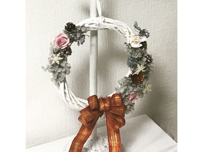 [Departing from Miyagi/Sendai; within walking distance of Sendai Station] "Preserved Flower Wreath" Seasonal Wreath ❕ Handmade Experienceの紹介画像