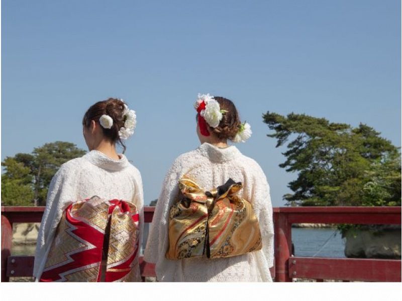 [宮城/仙台]租借和服在街上散步〜可以完全協調！和服+配件租借+穿衣方案超值6,500日圓！ （不需要帶任何東西）の紹介画像