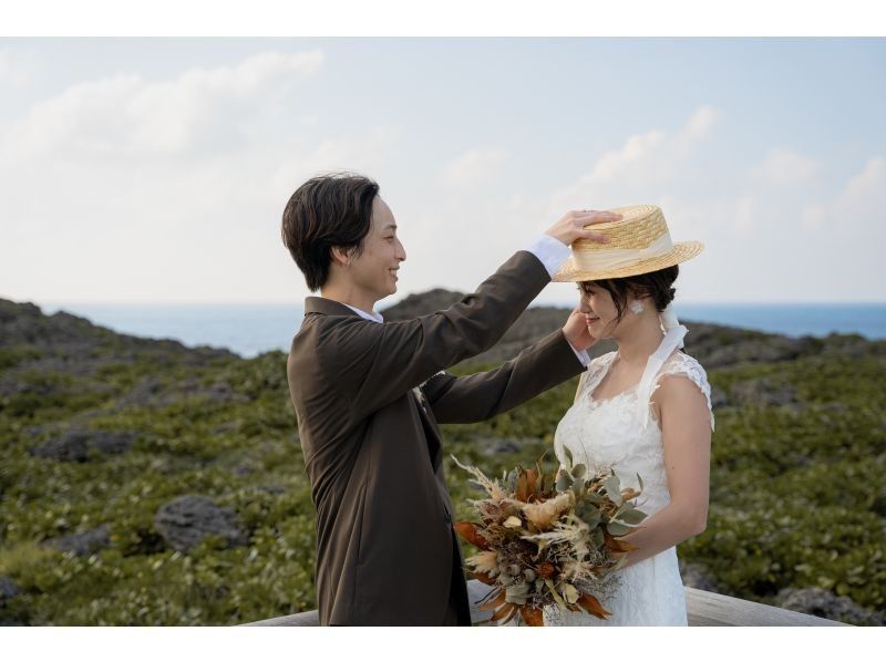 【미야코 섬 전 촬영 · 조할! 】 선택할 수있는 2 위치! 자연체 포토 웨딩(드론 촬영 첨부)の紹介画像