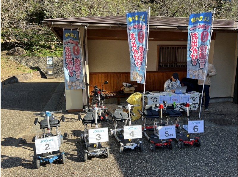 [静冈/热海]享受梅花节！乘坐折叠电动车轻松游览丘陵热海梅园！の紹介画像