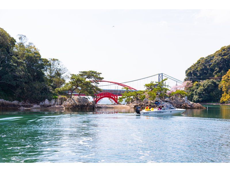 【静岡県・浜松・浜名湖】モーターボートクルージング！猪鼻湖神社から礫島を周遊するコースの紹介画像