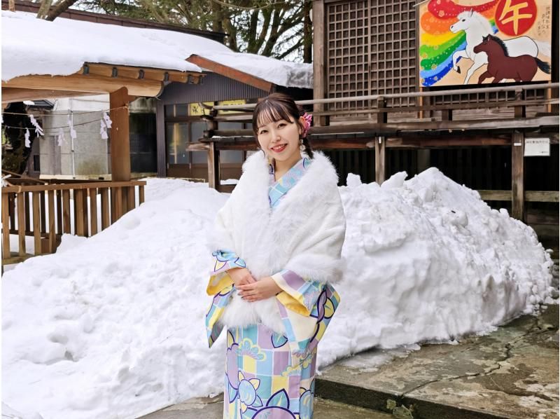 【秋田・能代市】　国登録有形文化財「旧料亭金勇」で 着物一式レンタル・着付け＆ヘアセットの紹介画像