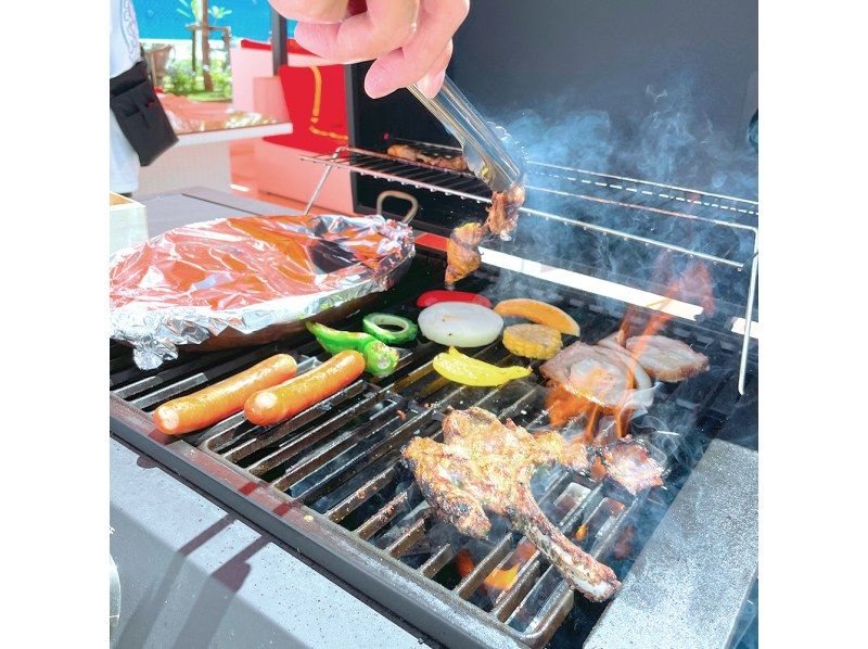 【沖縄・宮古島／砂山ビーチ／平良】国産牛、あぐー豚、やんばる鶏のゴールドBBQコース