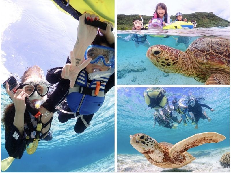 宮古島/送迎可能【1組限定/1歳〜】ウミガメと過ごす特別な2時間！完全貸切でプライベートシュノーケリング！写真データ増量！・お子様大歓迎！の紹介画像