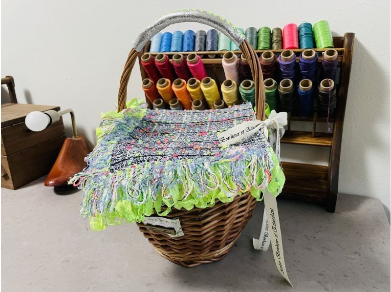 [Tokyo, Jiyugaoka] ⭐︎Complete in 2 hours⭐︎Make a one-of-a-kind reversible basket bag! Children welcome! Come empty-handedの紹介画像