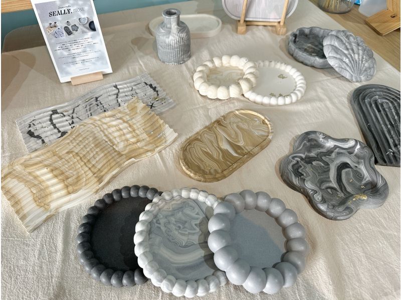 [Ishigaki Island/Experience] Ishigaki Island's first jesmonite experience/Making a tray with a sophisticated appeal that has a stone-like textureの紹介画像