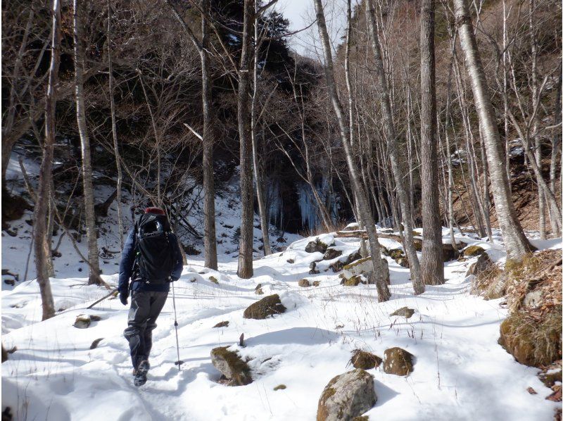 【栃木・日光】足に自信ありの方はこちら！？絶景の氷瀑求めて！奥日光 庵滝氷瀑スノートレッキングドツアーのご案内　１日１回開催の紹介画像