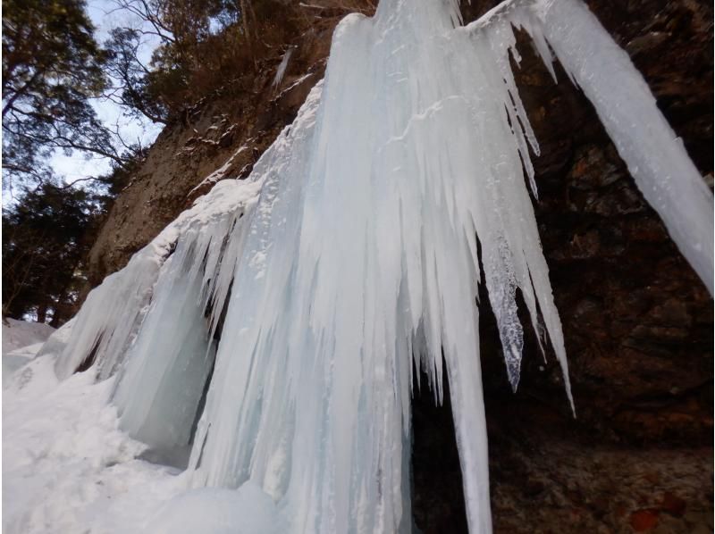 【栃木・日光】足に自信ありの方はこちら！？絶景の氷瀑求めて！奥日光 庵滝氷瀑スノートレッキングドツアーのご案内　１日１回開催の紹介画像