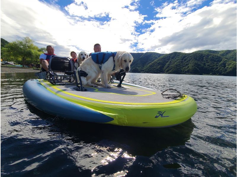 [Yamanashi, Lake Saiko] A large boat that everyone can ride! "Mirage iTrek Fiesta 60-minute rental"の紹介画像