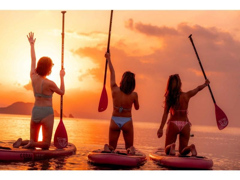 ★Student discount★【Amazing view! Sunset SUP!】A once in a lifetime happy time★Family discount★Available on the day【2 hours】Transportation, equipment, and photos are all free! ★の紹介画像