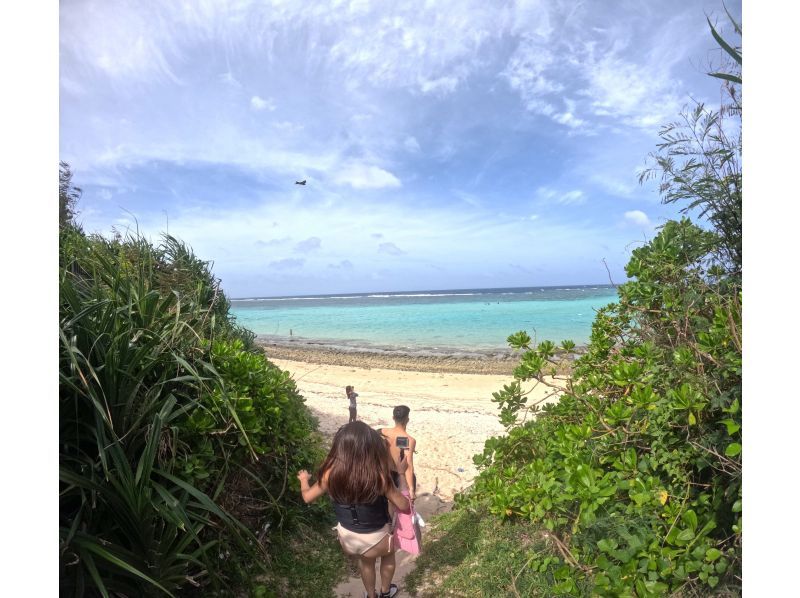 [Okinawa, Miyakojima] An impressive experience at two beaches ♪ Sea turtle, coral and fish snorkeling! A safe, secure, comfortable and luxurious plan at a store gathering place just 15 minutes walk from the city!の紹介画像