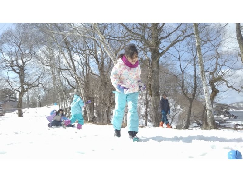 [福島/裡盤台/檜原湖]大人小孩都可以玩得開心♪蓬鬆的雪地遊戲！除了雪什麼都沒有！ ！ （哈哈）の紹介画像