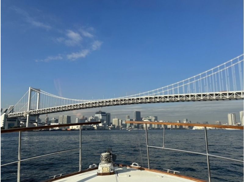 [Tokyo Bay Private Cruise 90 minutes "Limited time only" plan with Japanese meal] Etchujima → Rainbow Bridge → Odaiba Marine Park → Etchujima ☆彡の紹介画像