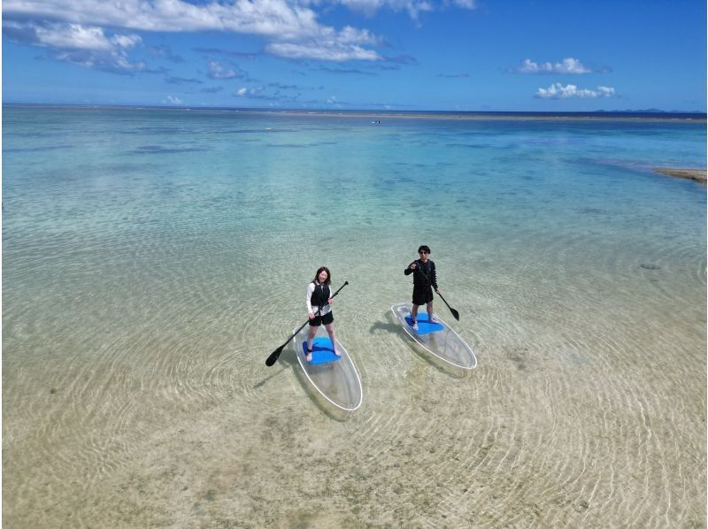 [Okinawa main island, northern part, Nakijin village] Drone photography is also available! Clear SUP 60 minute courseの紹介画像