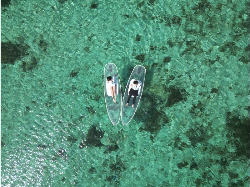 [Okinawa main island, northern part, Nakijin village] Drone photography is also available! Clear SUP 60 minute courseの紹介画像