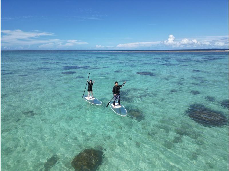 [Okinawa main island, northern part, Nakijin village] Drone photography is also available! Clear SUP 60 minute courseの紹介画像